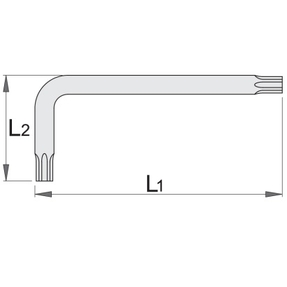 Ключ с профилем TORX и отверстием