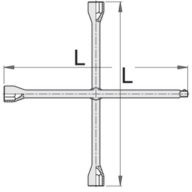 Ключ колісний  хрестоподібний