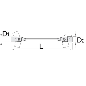 Ключ торцевой с шарнирными головками