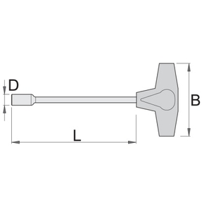 Ключ торцевий з Т-подібною рукояткою