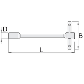 Ключ торцевой шестигранный с Т-образной рукояткой