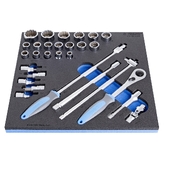 Набір голівок торцевих 1/2" в SOS ложементі UNIOR  (964/19S12SOS)