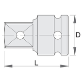 Переходник ударный UNIOR  ((233.7/4))