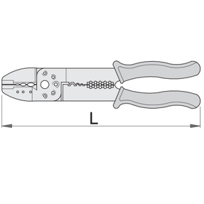 Плоскогубцы электрика (клеммник, кримпер, стрипер)