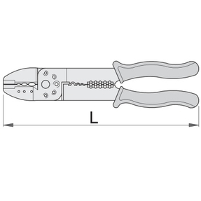 Плоскогубці електрика (клеммник, кримпер)