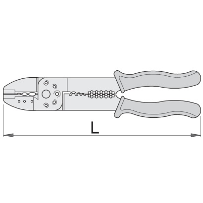 Плоскогубцы электрика (клеммник, кримпер, стрипер)