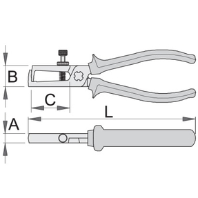 Пассатижи для снятия изоляции изолированные (стрипер)