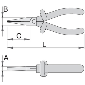 Плоскогубці ізольовані подовжені