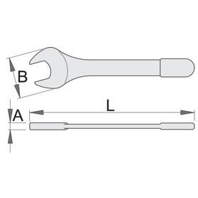 Ключ ріжковий односторонній ізольований