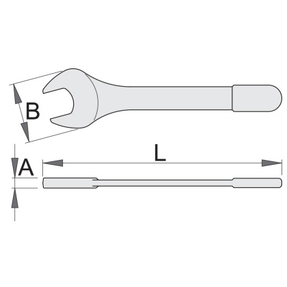 Ключ ріжковий односторонній ізольований