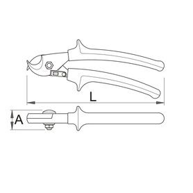 Кусачки для кабеля, рукоятки BI