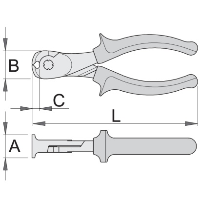 Кусачки торцевые, рукоятки BI