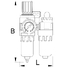 Фільтр-редуктор і лубрикатор пневматичний  1/2"
