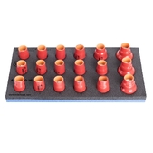 Набір голівок торцевих 1/2 "ізольованих в SOS-ложементі UNIOR  (964VDE5)