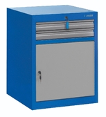 Тумба инструментальная широкая, 2 ящика и шкафчик с дверцей UNIOR  ((990WDD2))