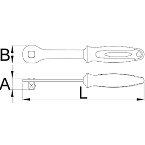 Рукоятка для головок 1/2"