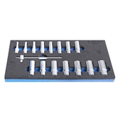 Набір головок торцевих шестигранних подовжених 3/8 "в SOS ложементі UNIOR  (964/56SOS)