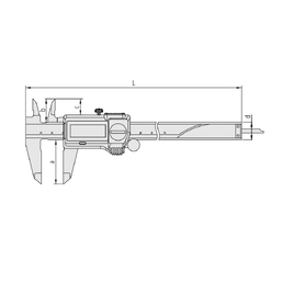 Штангенциркуль ABSOLUTE Digimatic IP67-0-150mm, Rod, без виводу даних