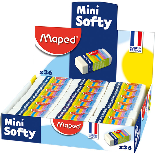 Ластик MINI SOFTY в картонном держателе