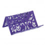 Подставка для визиток, BAROCCO, металлическая, фиолетовый BUROMAX Металл (Im-off)