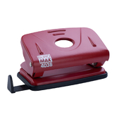 Дырокол металлический, до 10 листов, 123х61х38мм, красный BUROMAX  ((Im-off))