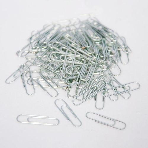 Скріпки оцинковані, JOBMAX, 25мм, круглі, 100 шт., в карт.упаковці
