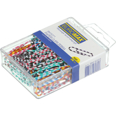 Скріпки кольорові ЗЕБРА, 28мм, 100 шт.в пласт.упаковці BUROMAX  (Im-off)