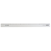 Лінійка пластикова, 50 см, прозора, в пласт.пакеті з карт.підвісом BUROMAX  (Im-off)