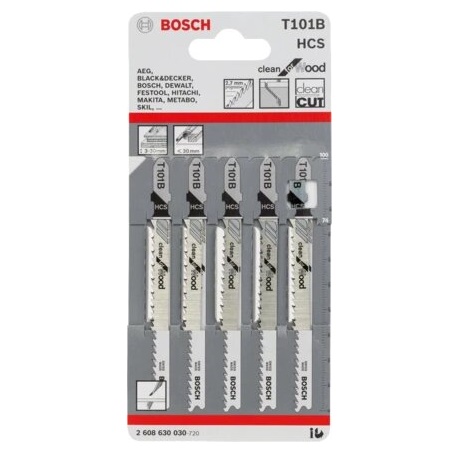 5 Лобзиковые пилы T 101 B Clean for Wood, HCS