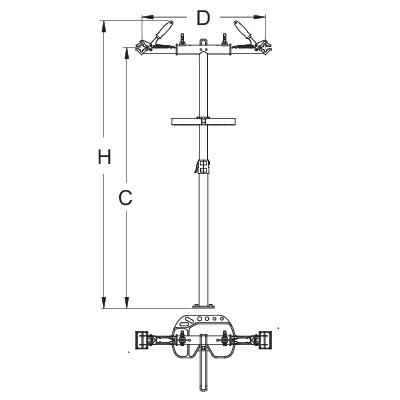 Стійка для ремонту велосипедів з двома лещатами без опорної плити