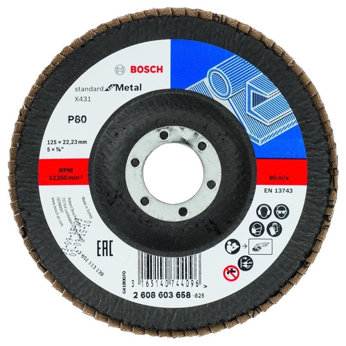 Лепестковые шлифовальные диски X431 Standard for Metal, угловые