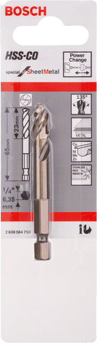 Центр. Свердло HSS-CO SHEET METAL