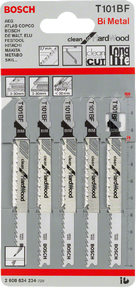 Лобзикова ПИЛКА T 101 BF Clean for HardWood, BIM