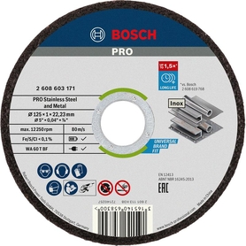 Армированный отрезной круг PRO Stainless Steel and Metal, длительный срок службы, для небольших угл