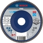 Пелюстковий шліфувальний диск, прямий, пластиковий BOSCH 125 (3165140270762)