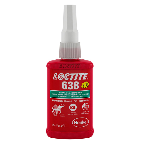 Loctite 638 фиксатор подшипников, втулок, зазор до 0.25 мм