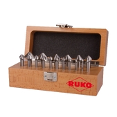 Набір зенкувань у дерев'янній шкатулці RUKO  (102)