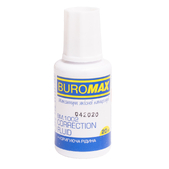 Коригувальна рідина з пензликом,20 мл BUROMAX  (BM.1002)