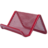 Підставка для візиток, металева, червона BUROMAX  (Im-off)