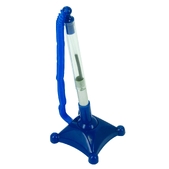 Ручка кулькова на підставці CLEAR DeskPen, L2U, 0,7 мм, пласт.корпус, сині чорнила BUROMAX  (Im-off)
