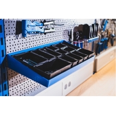 Модульний тримач з пластиковими ящиками і настановної планкою UNIOR  (SET990.MD)