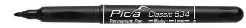 Маркер перманентный Pica Classic 534/46 Permanent Pen Medium, тонкий чёрный