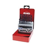 Набір спіральних свердл DIN 338 Typ VA HSSECo8 TiAlN RUKO  (281214EF)