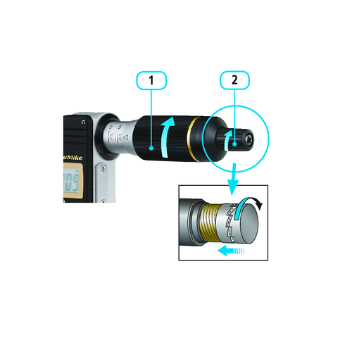 Цифровий мікрометр QuantuMike IP65 0-25мм, без виведення даних