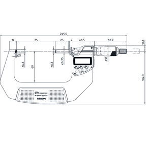 Цифровой микрометр IP65