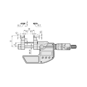 Мікрометр Digimatic для внутрішніх вимірювань; діапазон виміру: 5-30 мм