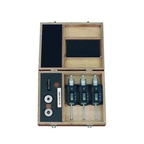 Триточковий мікрометричний нутромер в комплекті 6-12mm, Complete Unit, IP65, TIN