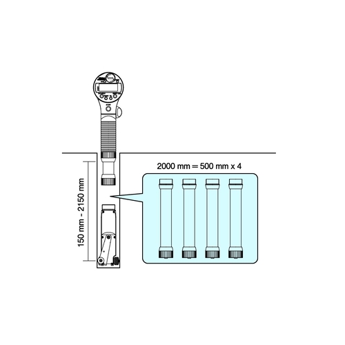 Индикаторный двухточечный нутромер Bore Gauge Digimatic 100-160 мм-45-100mm, 0,001mm