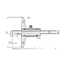 Vernier Depth Gauge Hook Type 0-150mm, 0,05mm