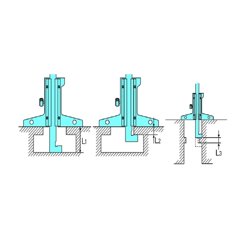 Vernier Depth Gauge Hook Type 0-150mm, 0,05mm